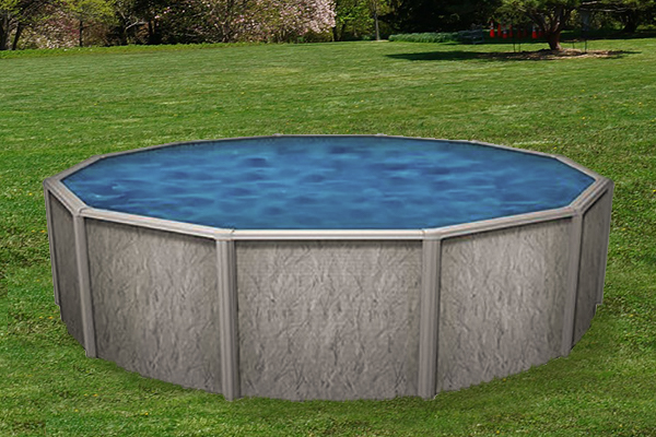 southport southport round above ground pool in a backyard